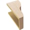 Ekena Millwork 7"W x 7"D x 14"H Wide Greensboro Rough Cedar Woodgrain TimberThane Corbel, Primed Tan CORUR07X07X14GRNRCPR - alternate 5